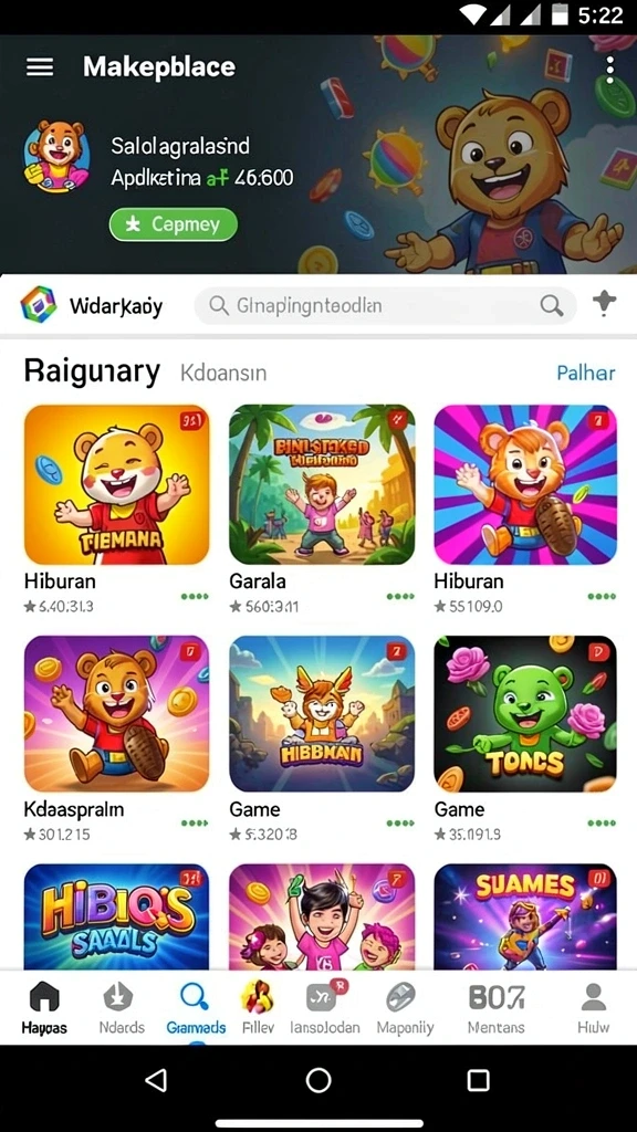 d06 - Tampilan grafis yang memukau dan penuh warna.