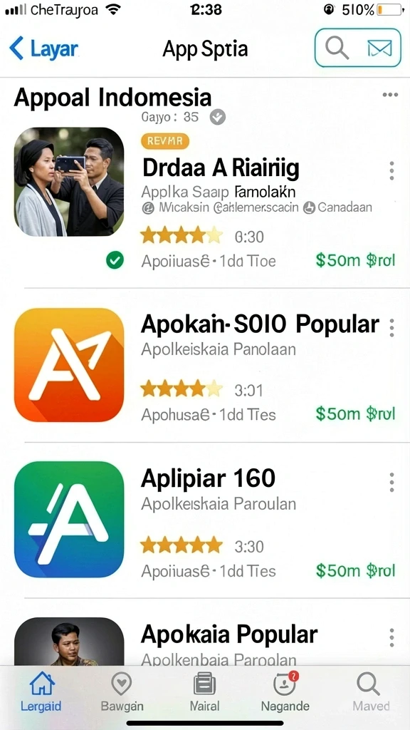 miototo - Tampilan awal yang menarik dan intuitif.